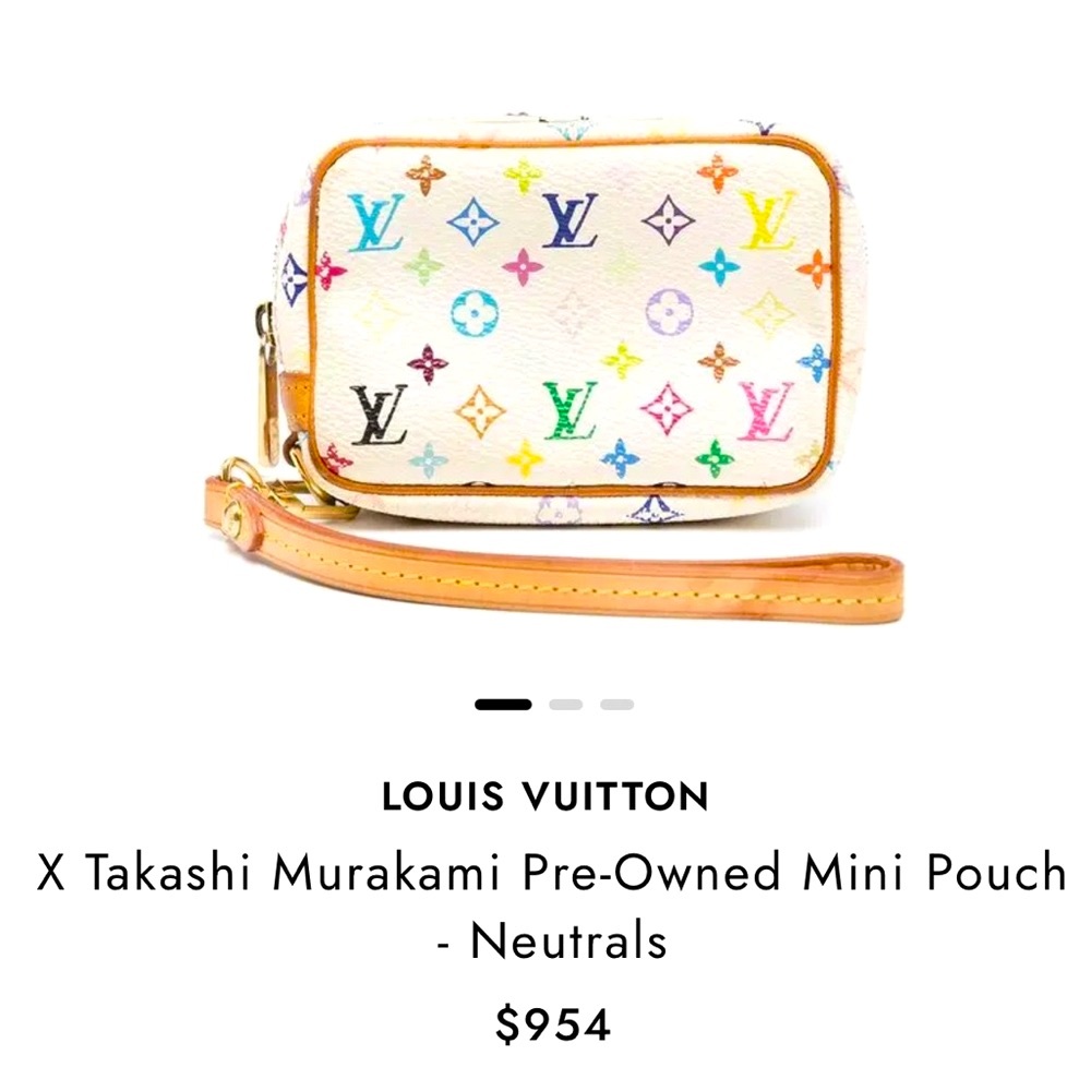 LOUIS VUITTON TAKASHI MURAKAMI MULTICOLOR MINI POUCH🔥🔥🔥🔥